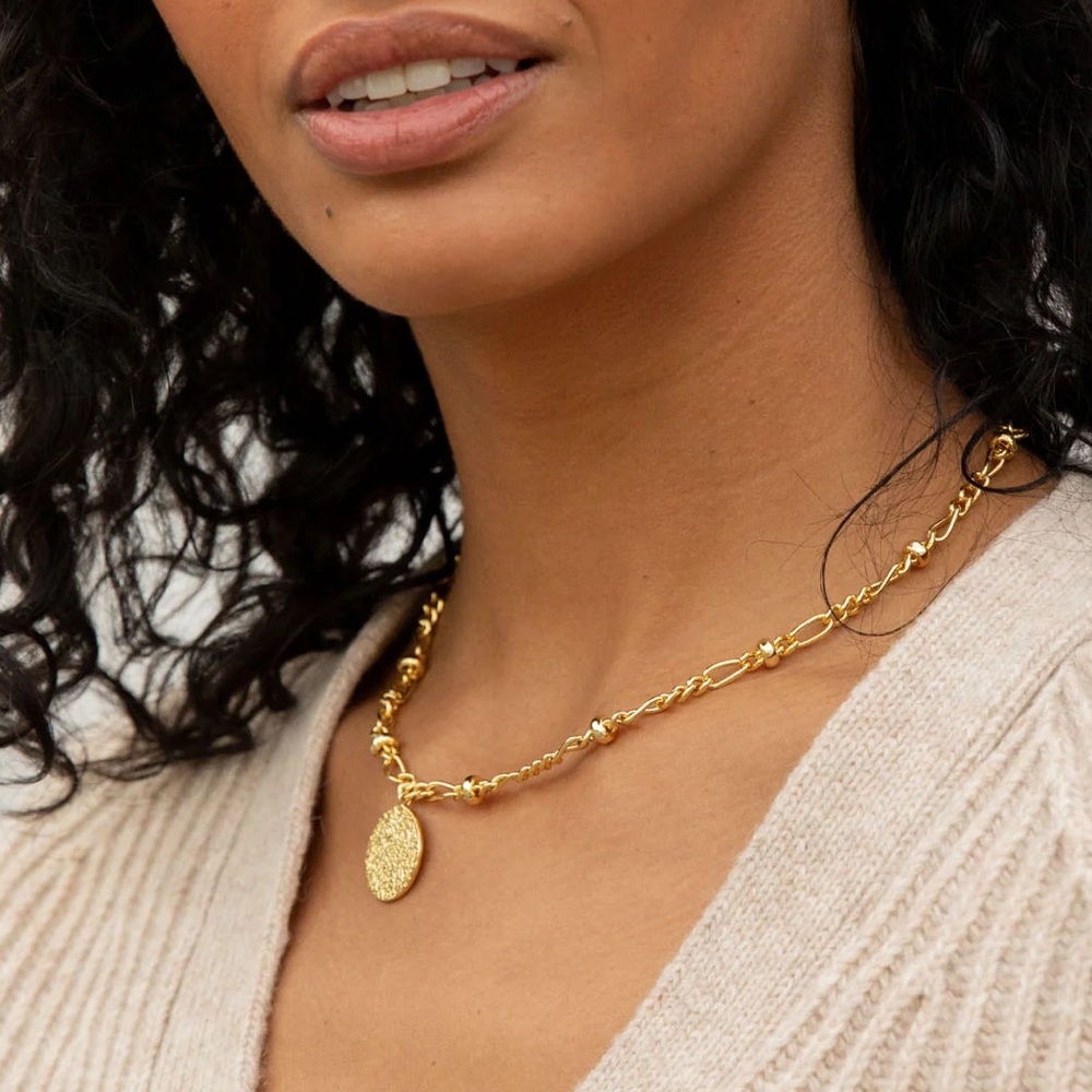 Gorjana Never Worn Gorjana Banks Coin Gold Necklace *Discontinued*